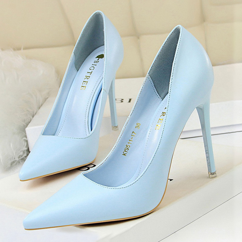Shoe Tree - BIGTREE Shoes Women Pumps Pu Leather