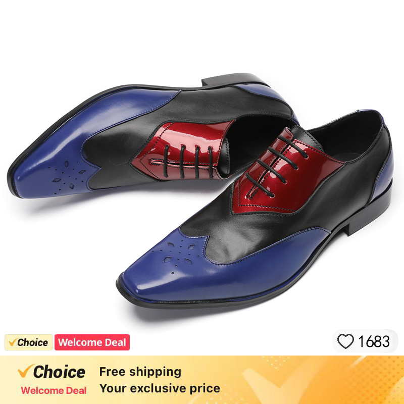 LUXURY MEN'S OXFORD SHOES BLAC - Leather Shoe Polish ulasan dan harga