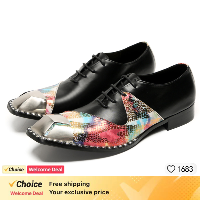LUXURY MEN'S OXFORD SHOES BLAC - Leather Shoe Polish ulasan dan harga