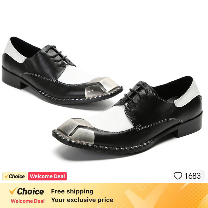 LUXURY MEN'S OXFORD SHOES BLAC - Leather Shoe Polish ulasan dan harga