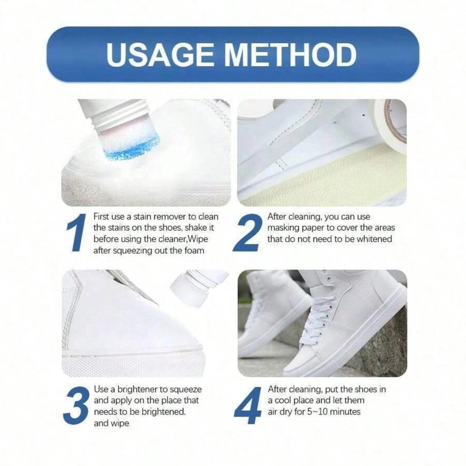 No-Wash Foam Shoes Cleaner 100 - Sneaker Care Spray ulasan dan harga